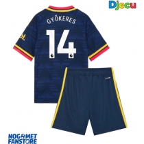Arsenal Viktor Gyokeres #14 Gostujuci Dres za djecu 2026-27 Kratak Rukav (+ Kratke hlače)